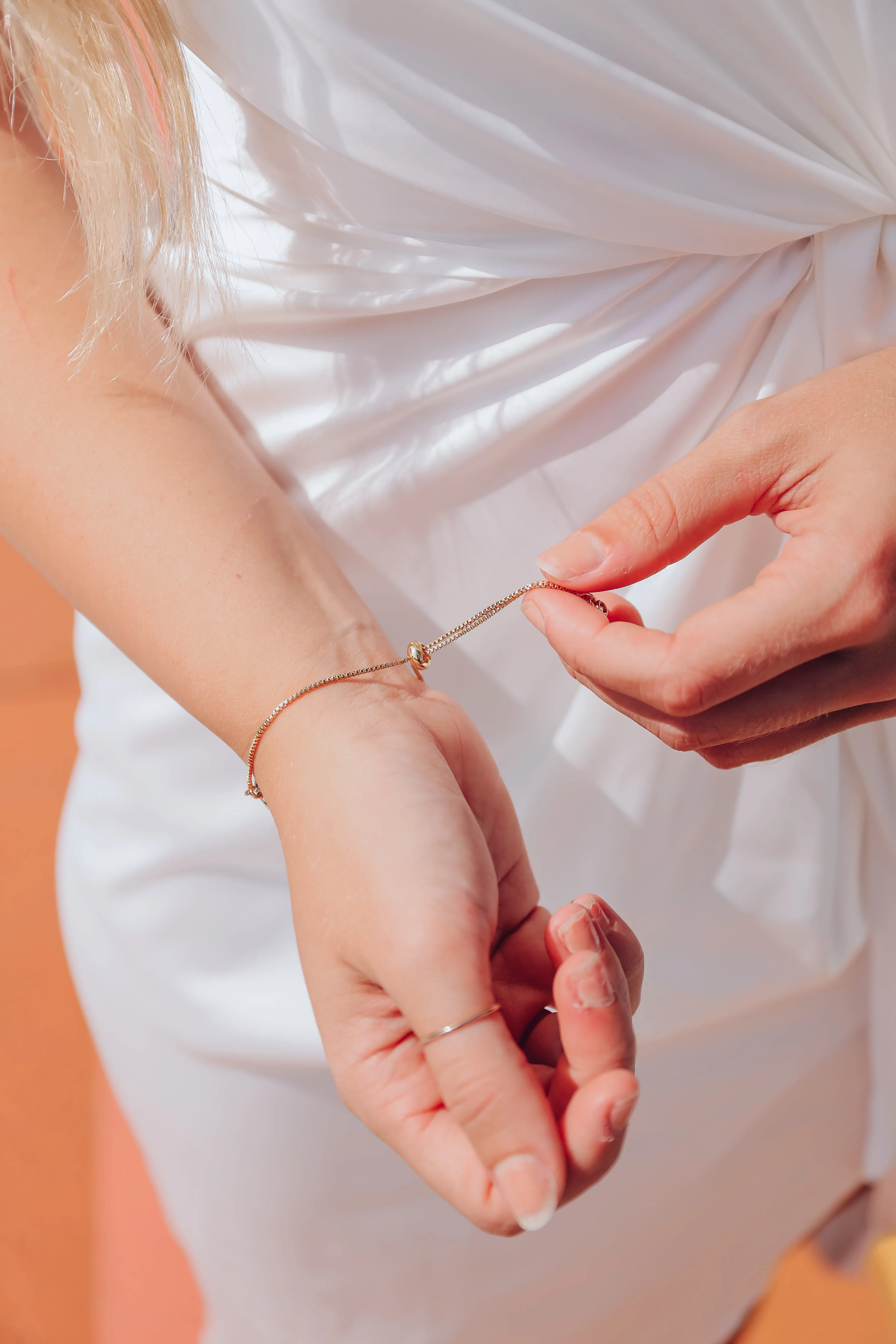Heart of Gold Bracelet - Clear
