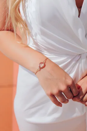 Heart of Gold Bracelet - Clear