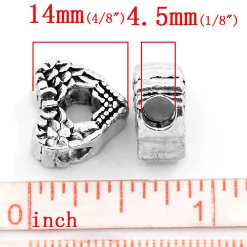 Heart with Wings Charm European Bead Compatible for Most European Snake Chain Bracelet