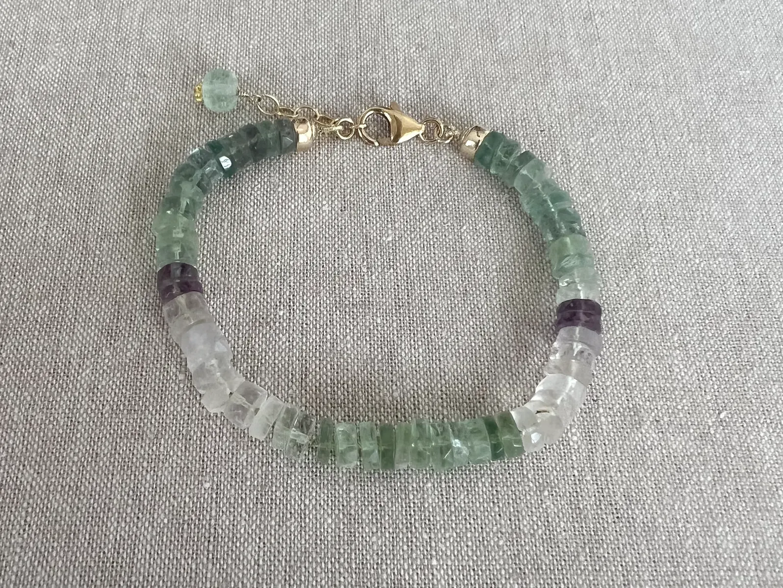 Heishi Fluorite Bracelet