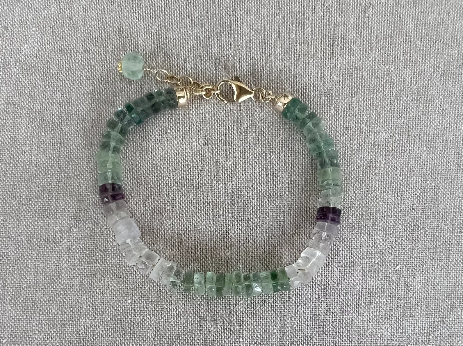 Heishi Fluorite Bracelet