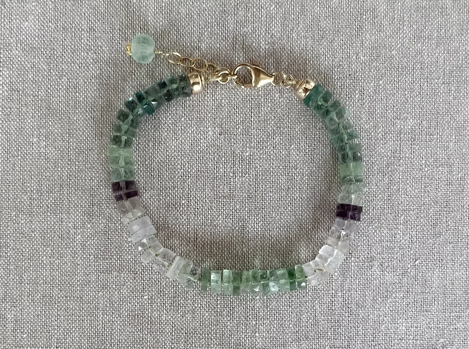 Heishi Fluorite Bracelet