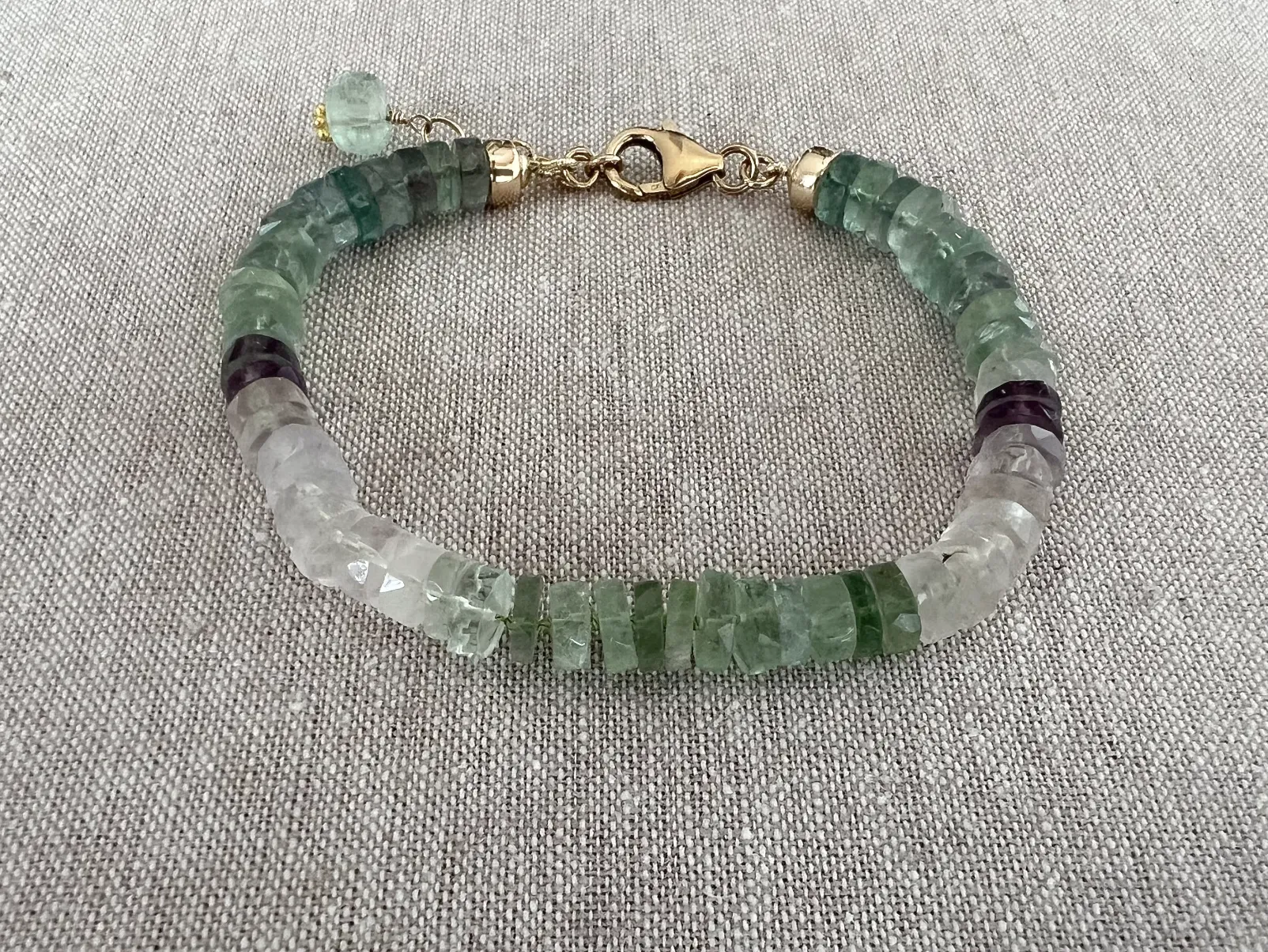 Heishi Fluorite Bracelet