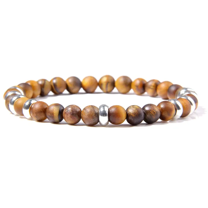 Hematite Bracelets Matte Rainbow Flash Moonstone