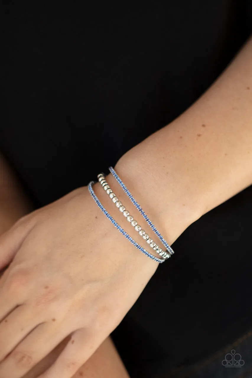 High-End Eye Candy Blue Paparazzi Bracelet