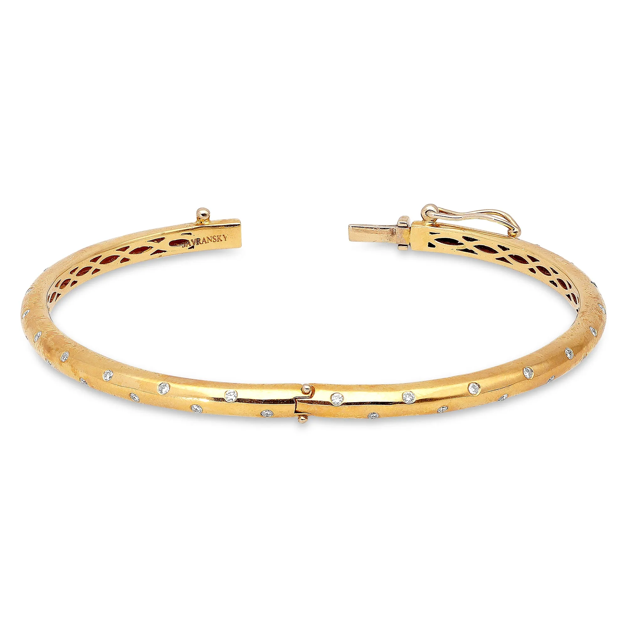 Hinged Cuff Bangle - .33 Carat