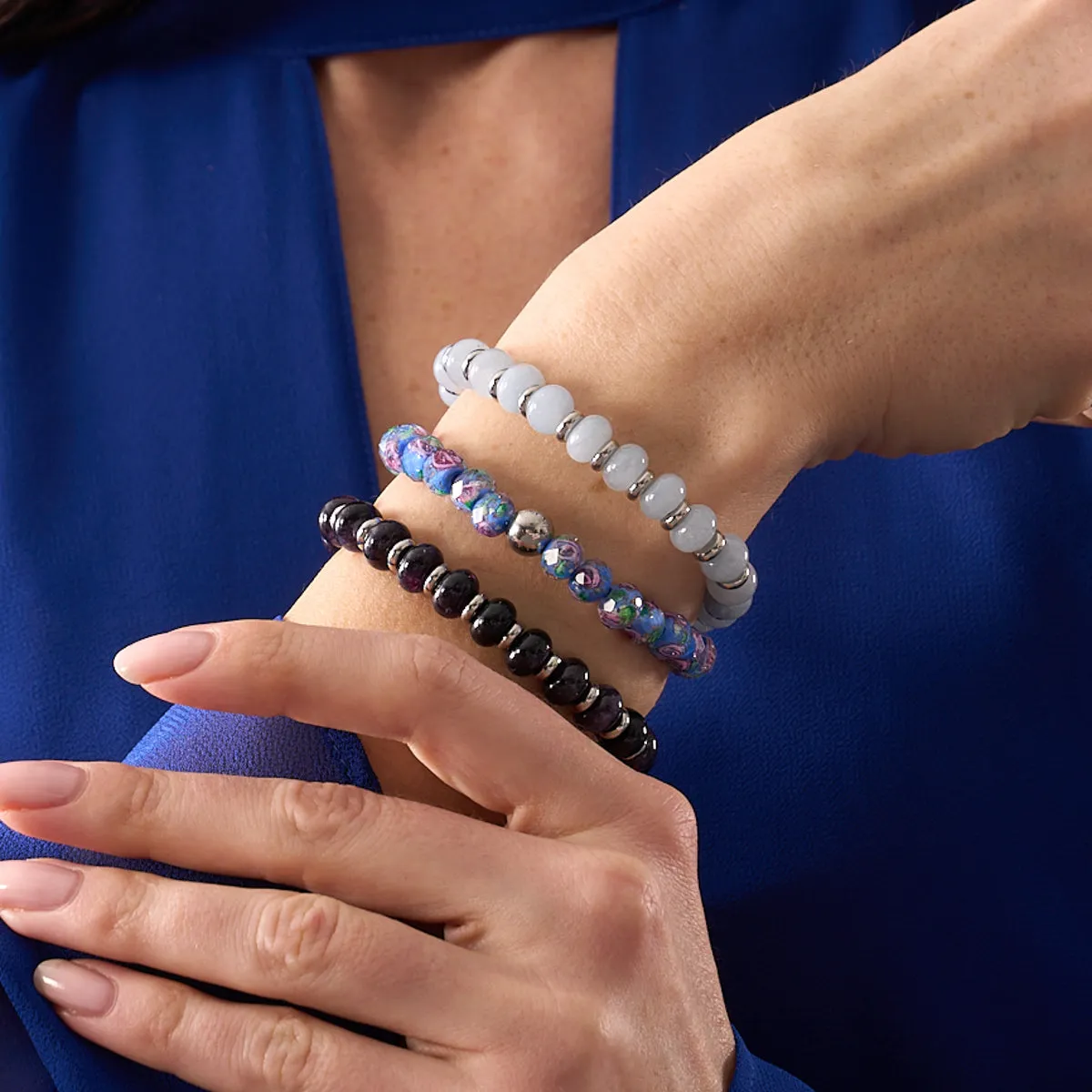 Hyacinth | Firefly Glass Diamonds Bracelet