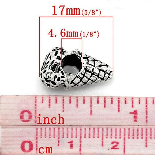 Ice Cream Cone Bead Spacer for Snake Chain Charm Bracelet