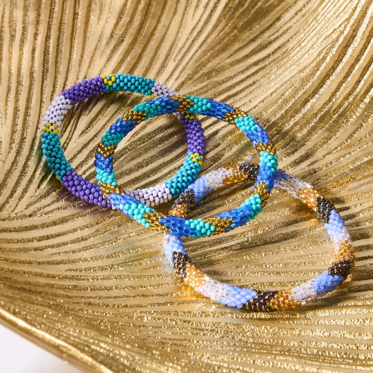 Ice Queen | Himalayan Glass Bead Bracelet