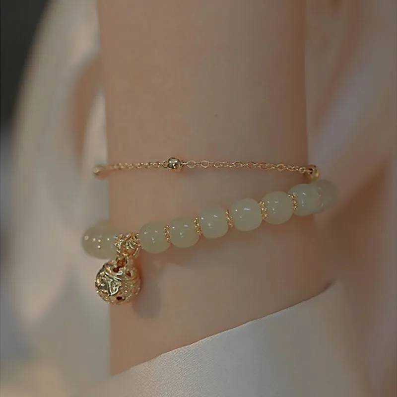 Ideal Gift - Elegant Faux Jade Bracelet