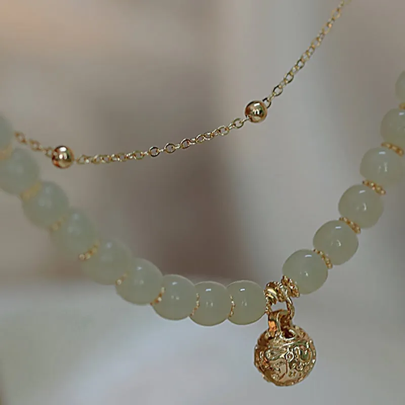 Ideal Gift - Elegant Faux Jade Bracelet