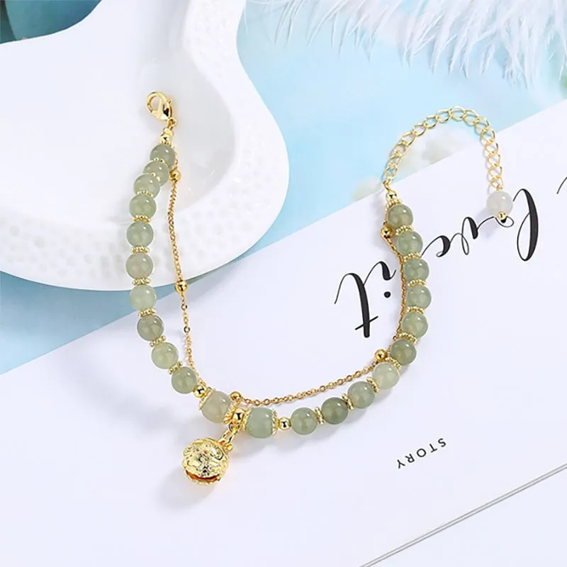 Ideal Gift - Elegant Faux Jade Bracelet