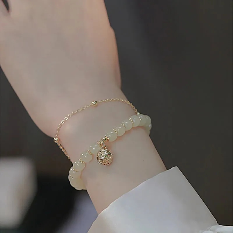 Ideal Gift - Elegant Faux Jade Bracelet