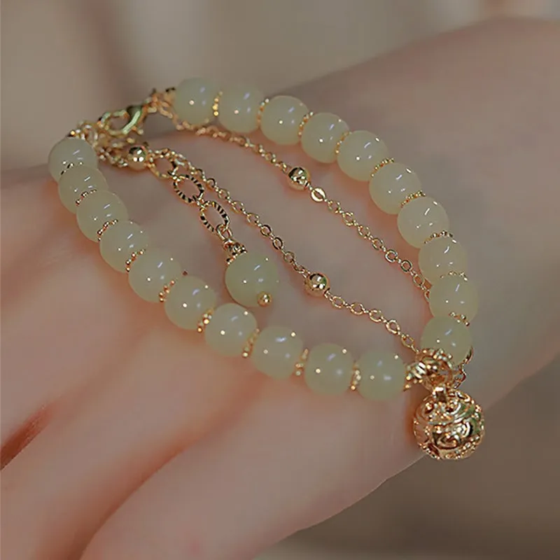 Ideal Gift - Elegant Faux Jade Bracelet