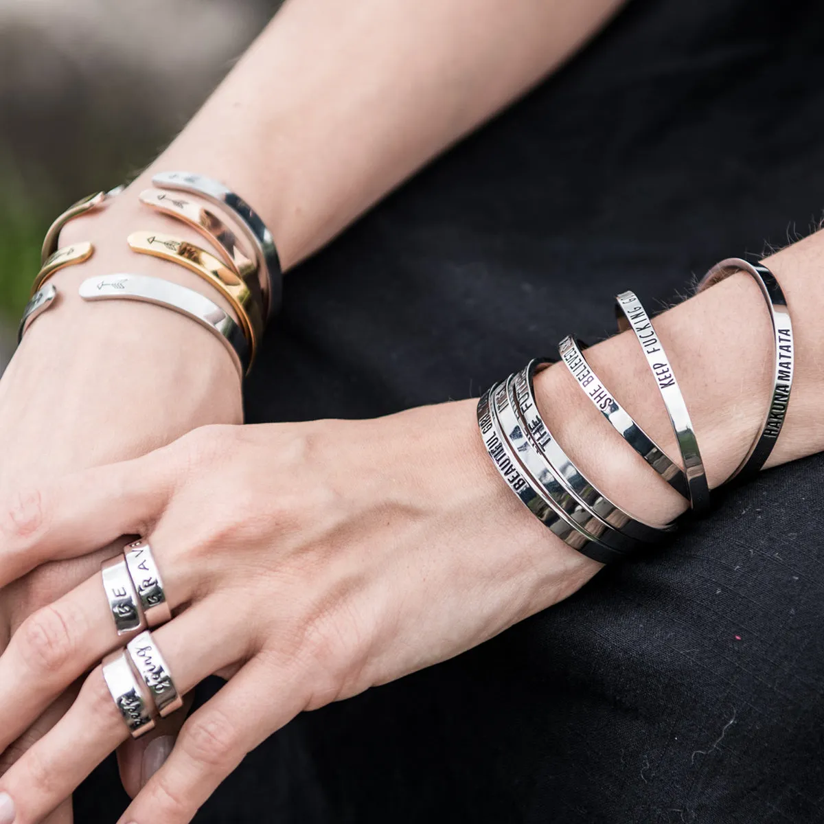 I'll Take Care of Her Always Wedding Party Bracelets