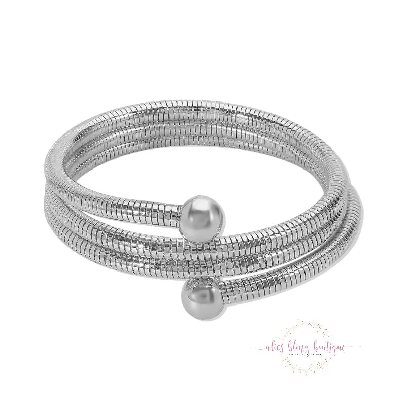In A Spin - Silver Bracelet