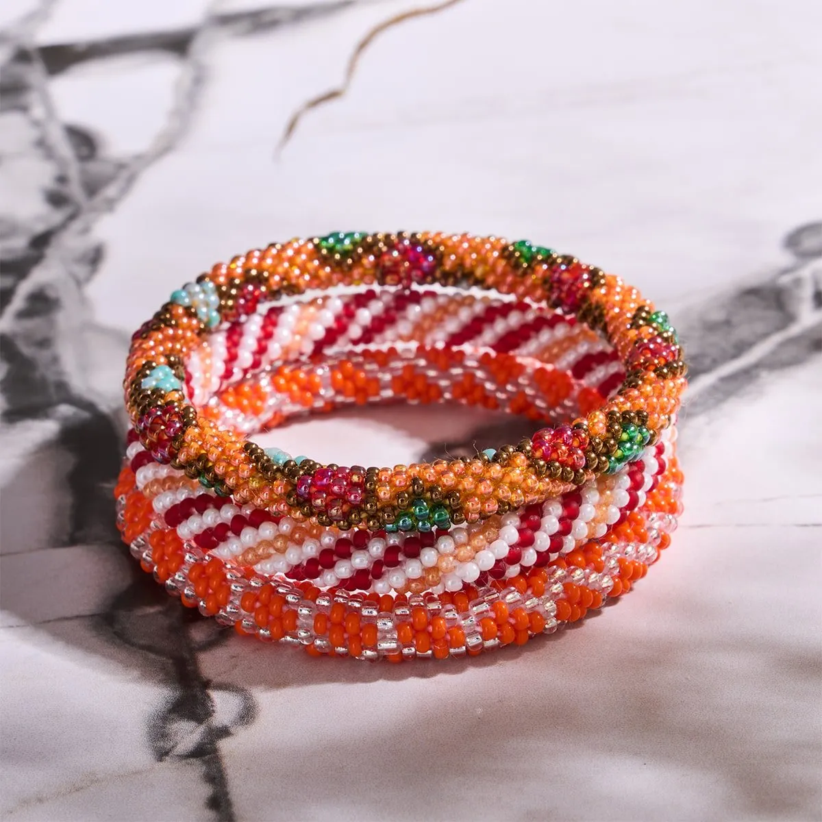 Inca Trails | Himalayan Glass Bead Bracelet