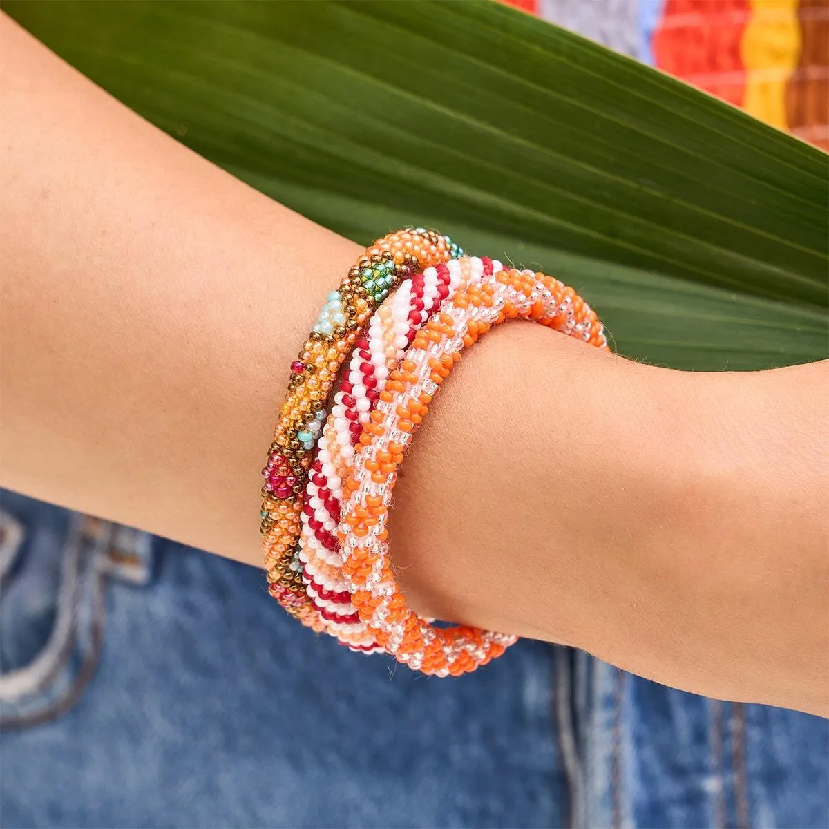 Inca Trails | Himalayan Glass Bead Bracelet