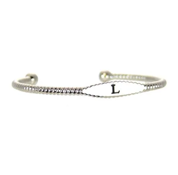 Initial Bracelet Cuff