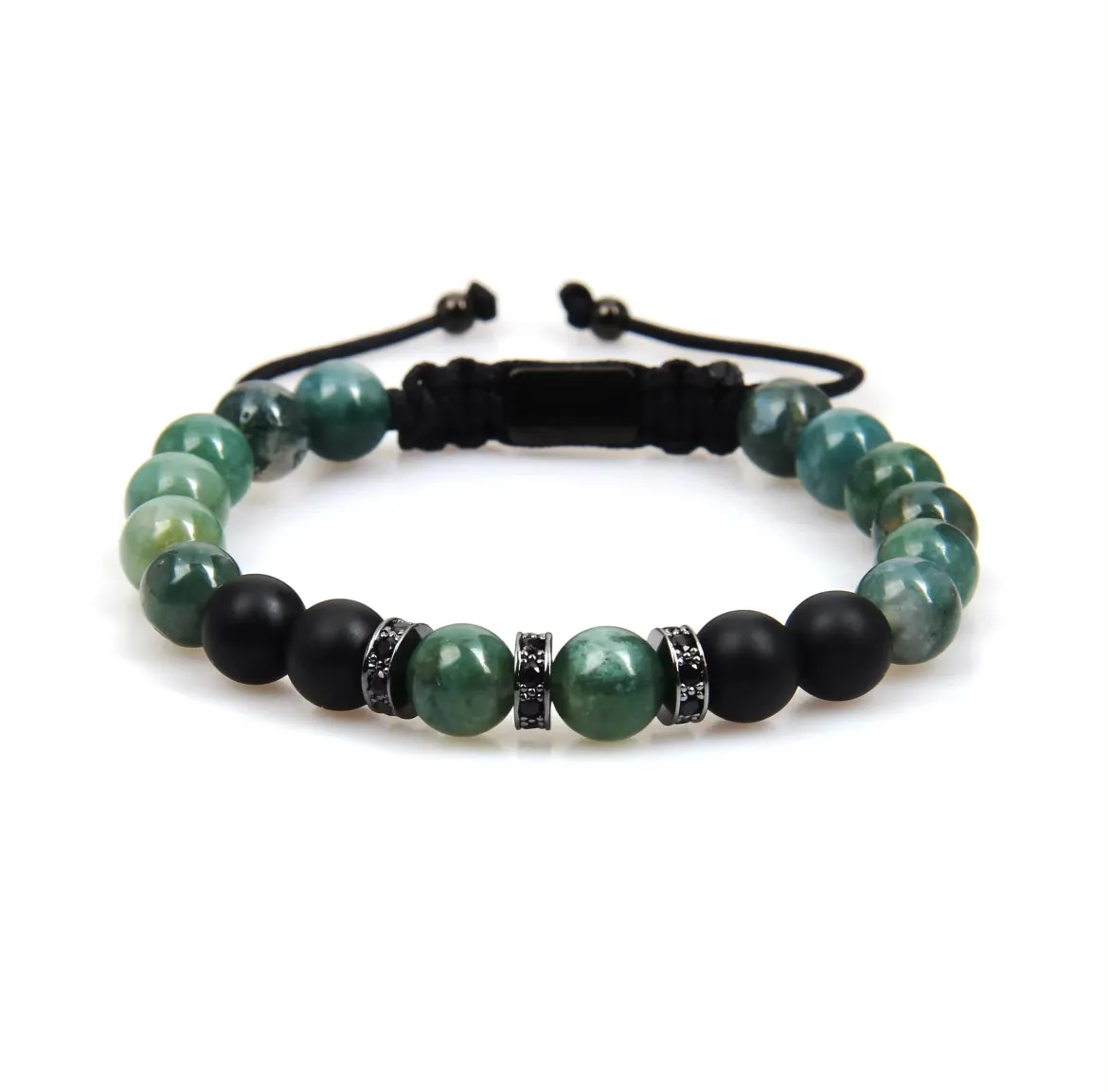 Jade & Black Onyx Beads Bracelet