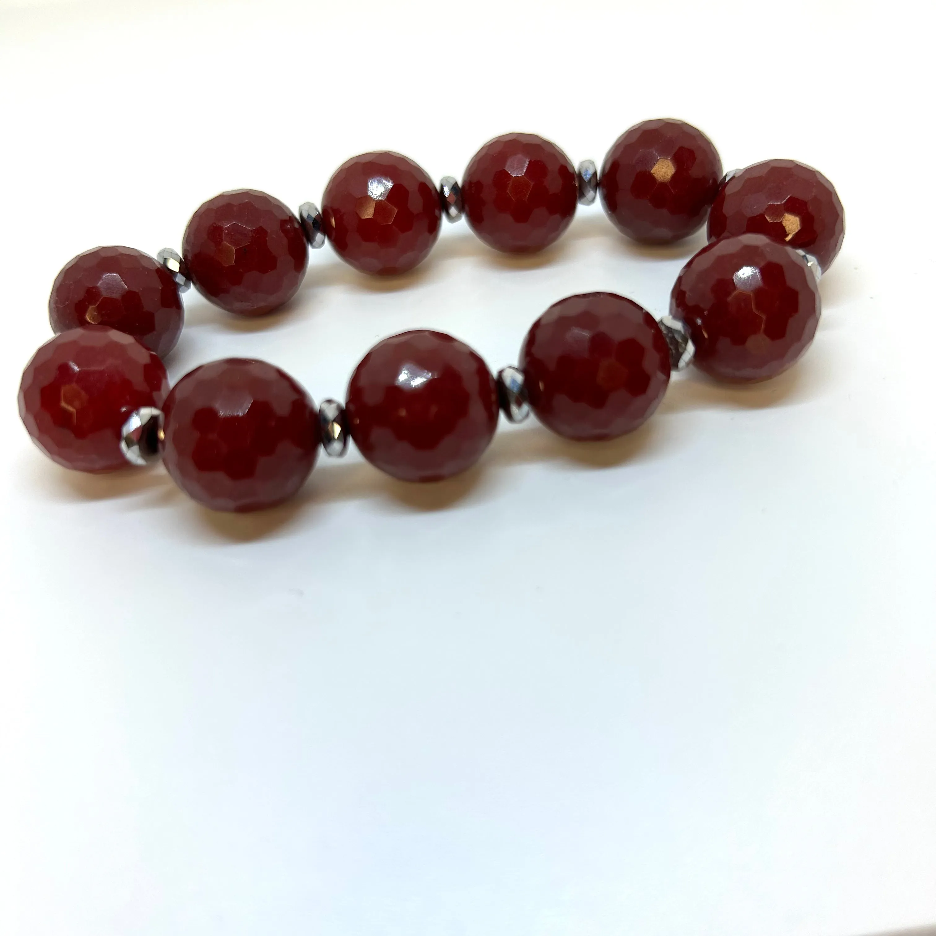 Jade Bracelet- Berry Punch