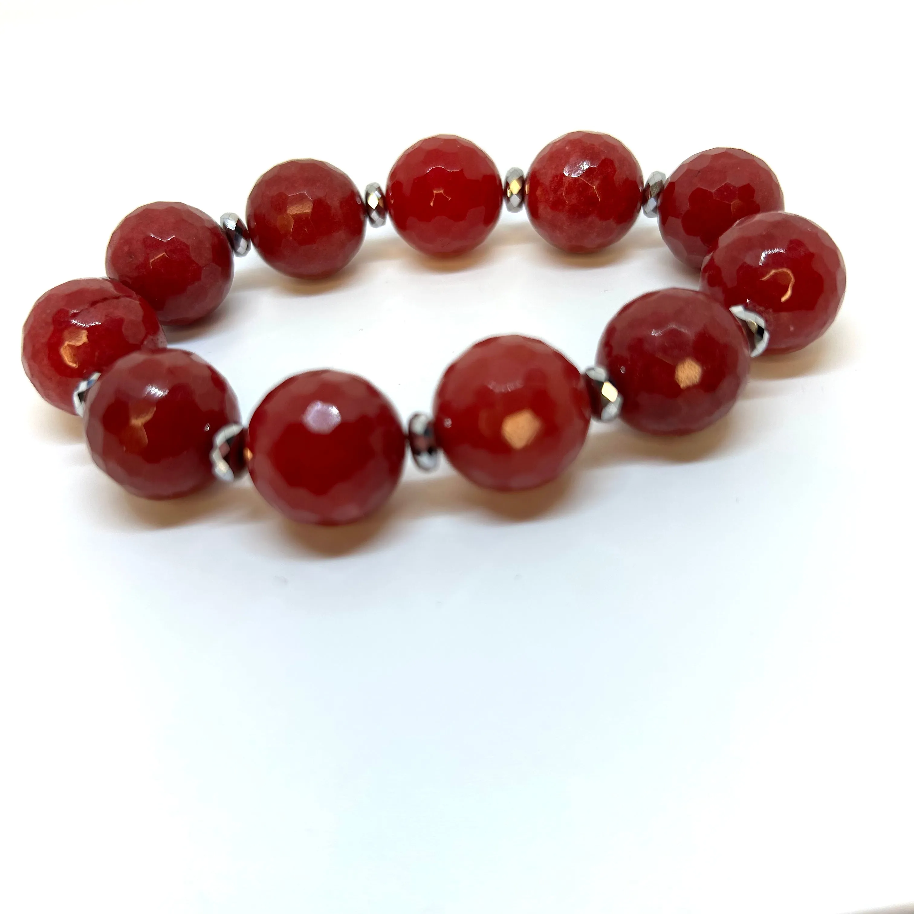 Jade Bracelet- Berry Punch