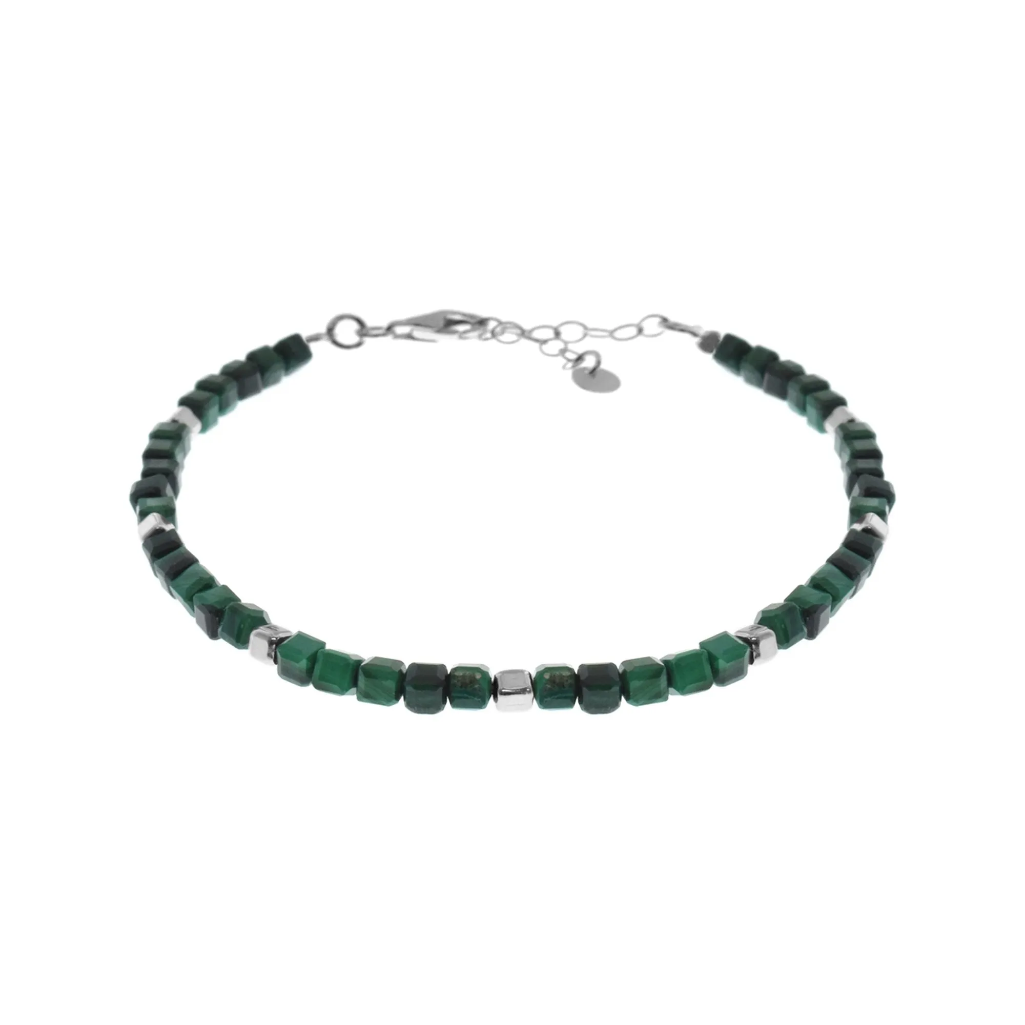 Jaelyn square malachite bracelet