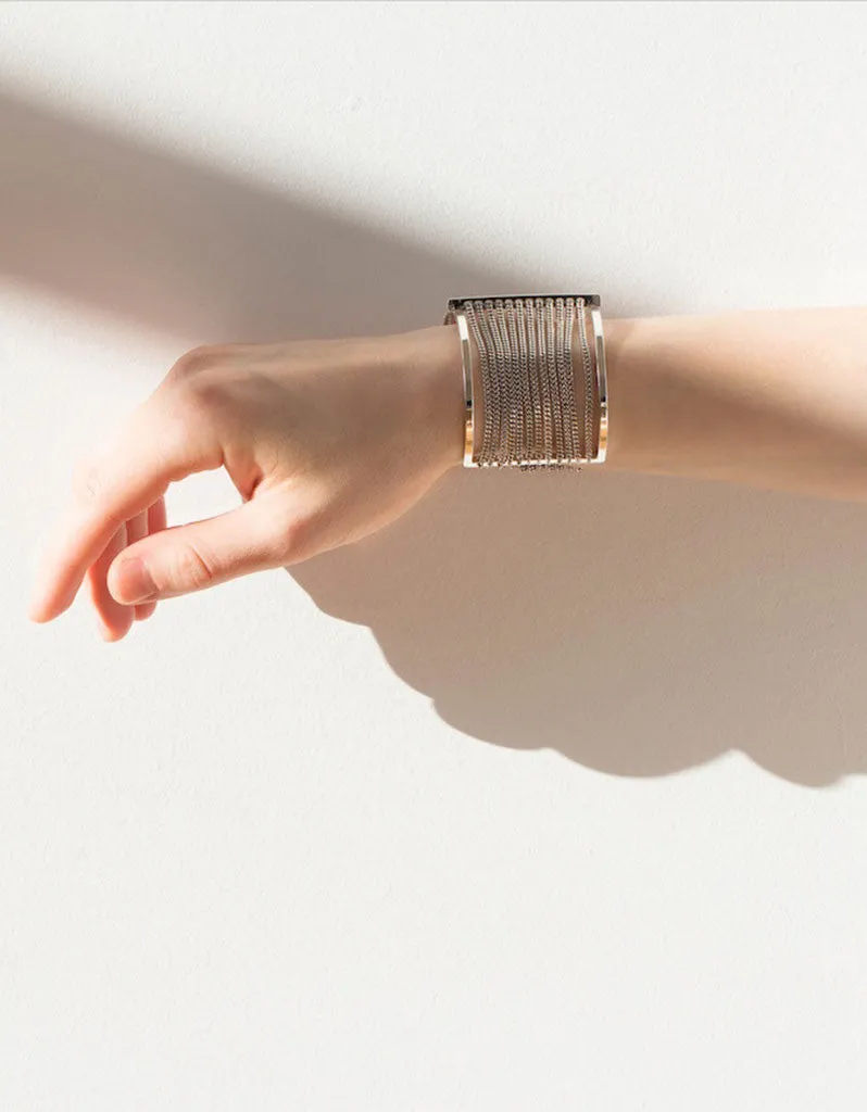 Jenny Bird Fallingwater Cuff in Silver