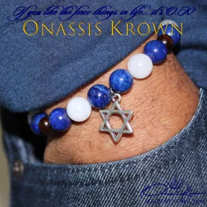 Jewish Star of David Bead Bracelet