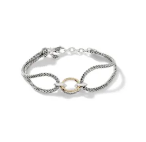 John Hardy Mini Chain Hammered Bracelet