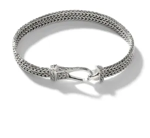 John Hardy Silver Classic Chain Flat Weave Bracelet