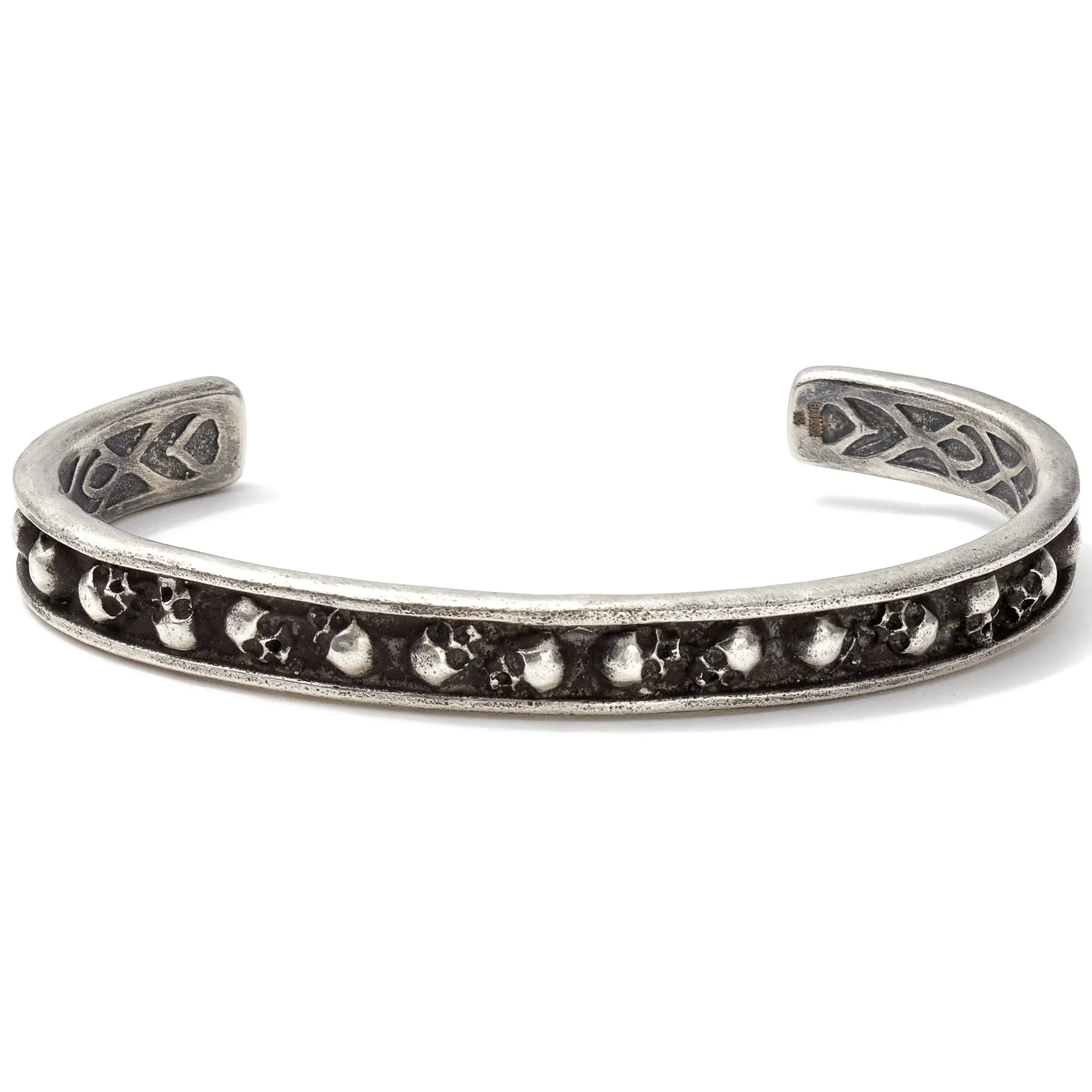 John Varvatos Sterling Silver Skull Cuff