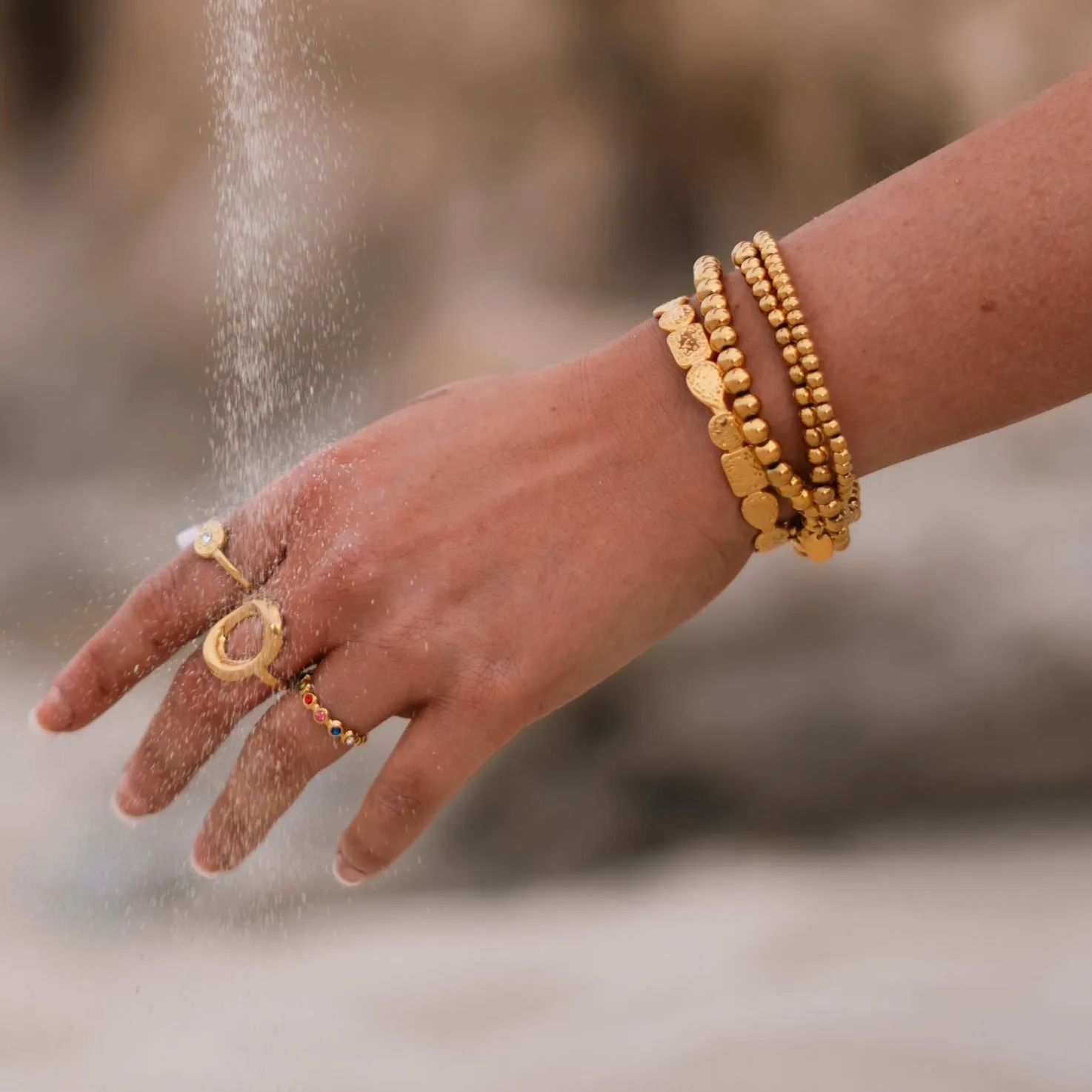 Juvelle | Stainless Steel 18K Gold Plated Cuff Bangle