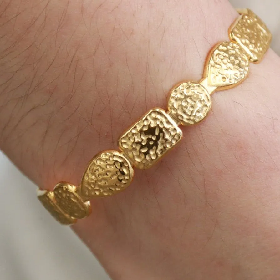 Juvelle | Stainless Steel 18K Gold Plated Cuff Bangle