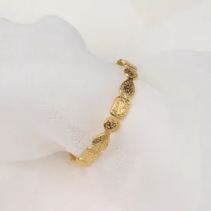 Juvelle | Stainless Steel 18K Gold Plated Cuff Bangle