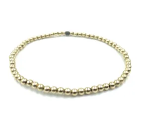 Karma 14K Gold Filled Unity Bracelet - 3 Pewter Beads