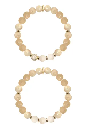 KAT GOLD champagne pink jade/riverstone