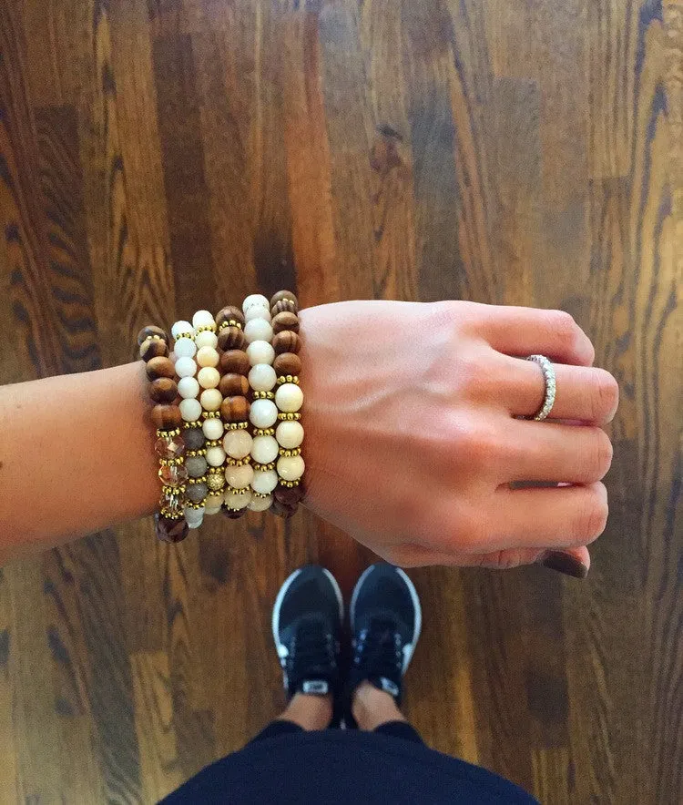 KAT GOLD champagne pink jade/riverstone