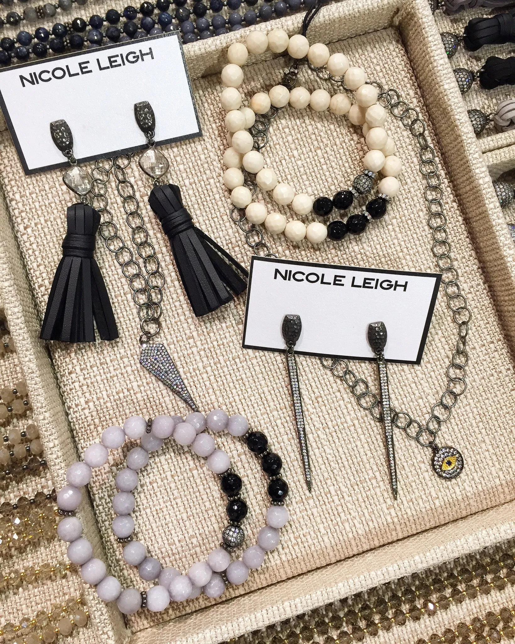 KAT GUNMETAL gray jade/onyx