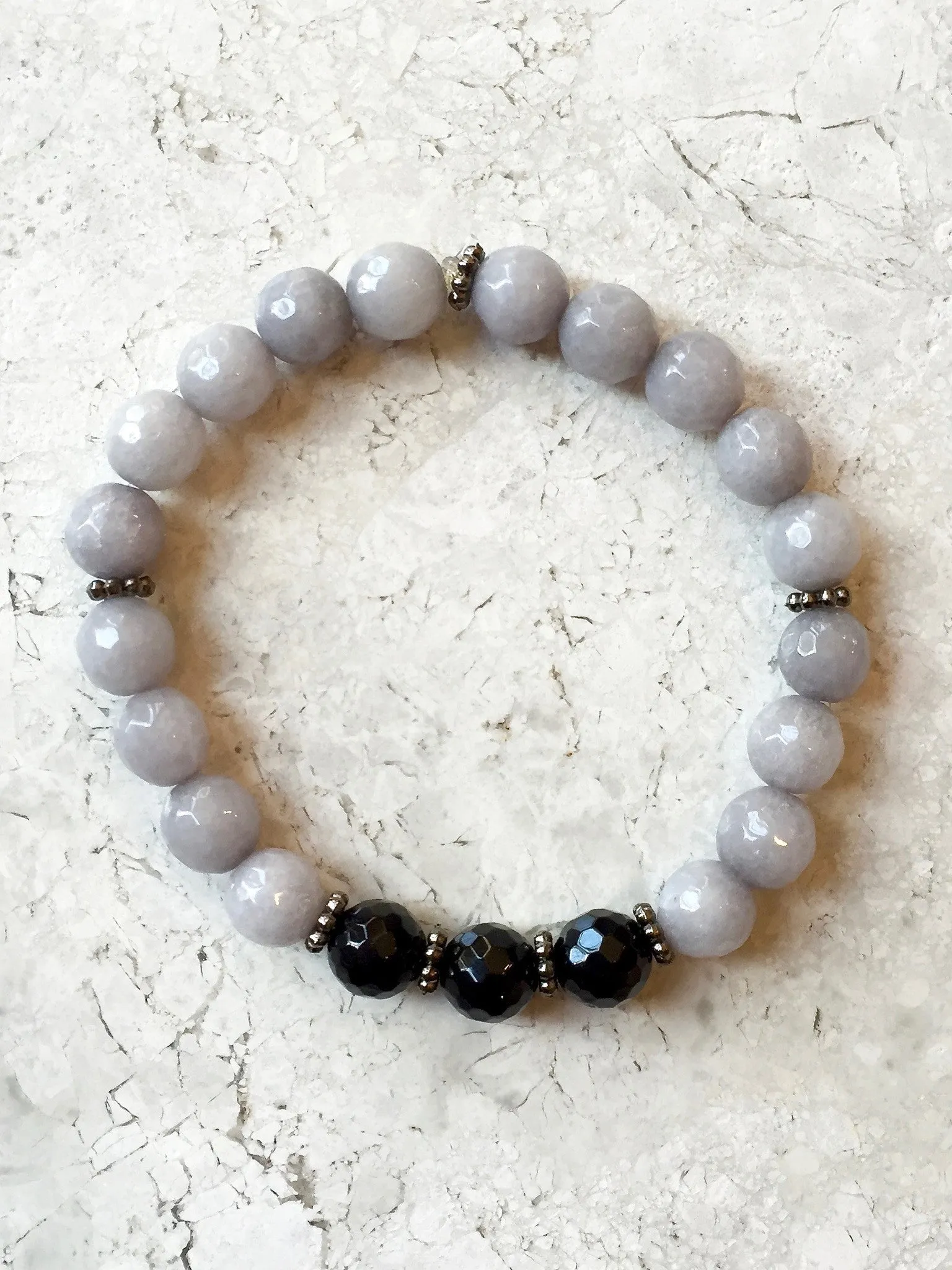 KAT GUNMETAL gray jade/onyx