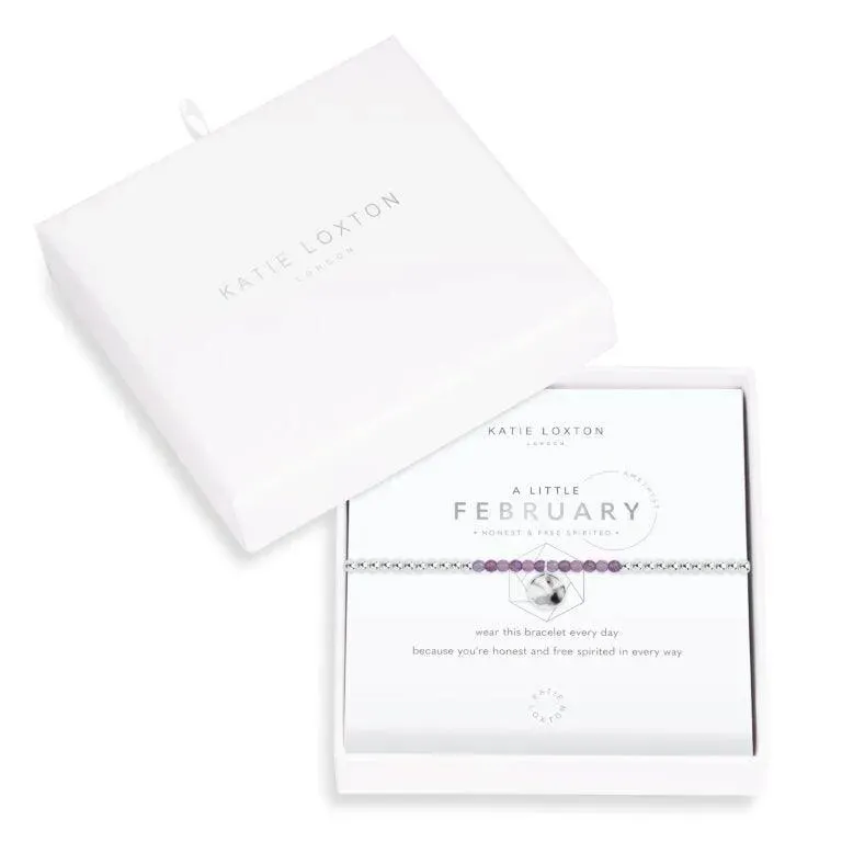 Katie Loxton A Little: February Birthstone Bracelet