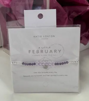 Katie Loxton A Little: February Birthstone Bracelet