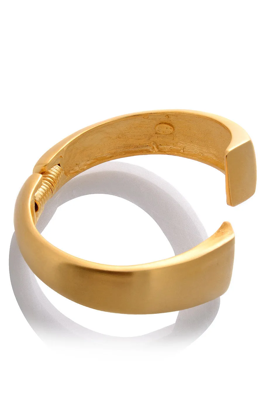 KENNETH JAY LANE ISSA Gold Matte Cuff
