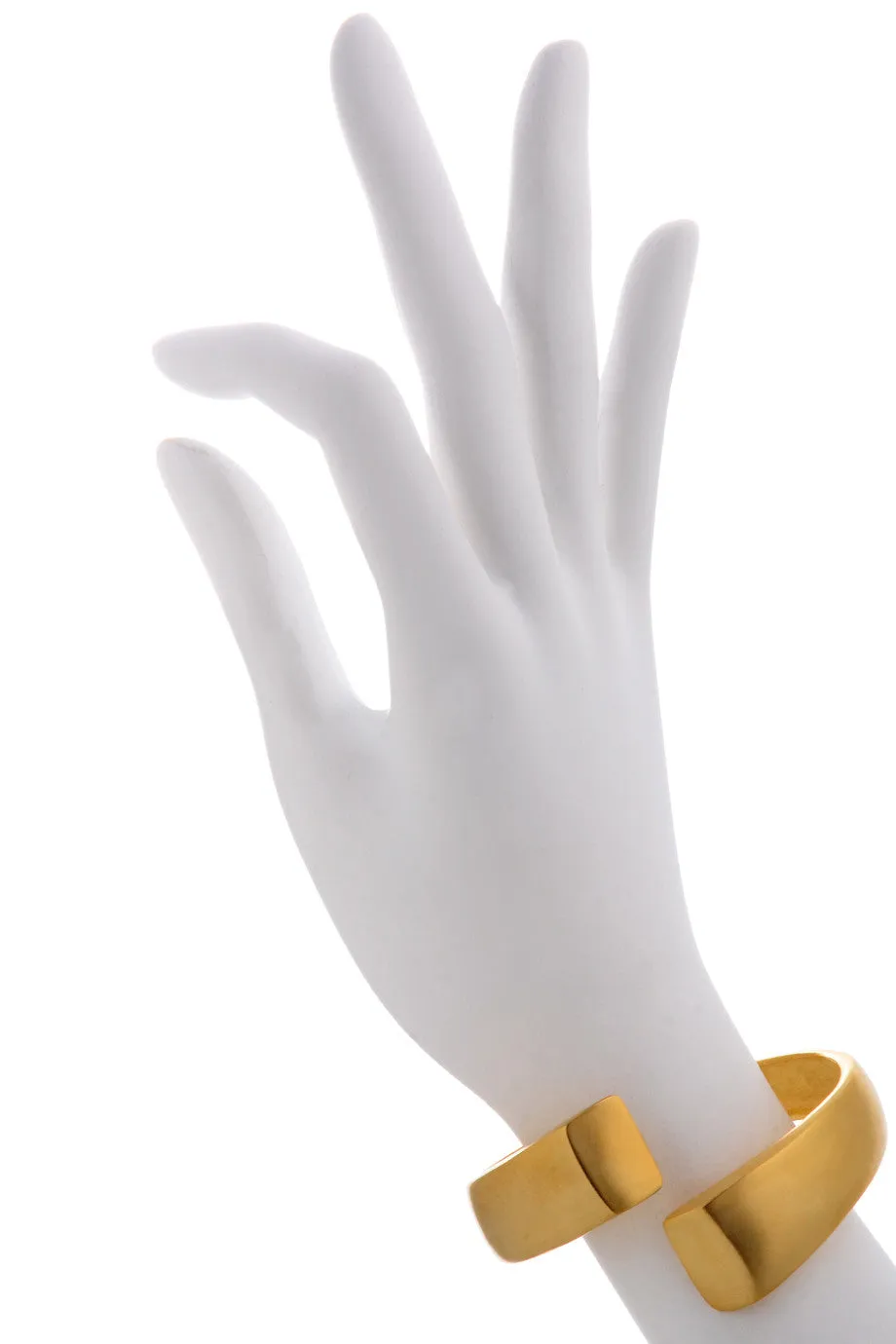 KENNETH JAY LANE ISSA Gold Matte Cuff