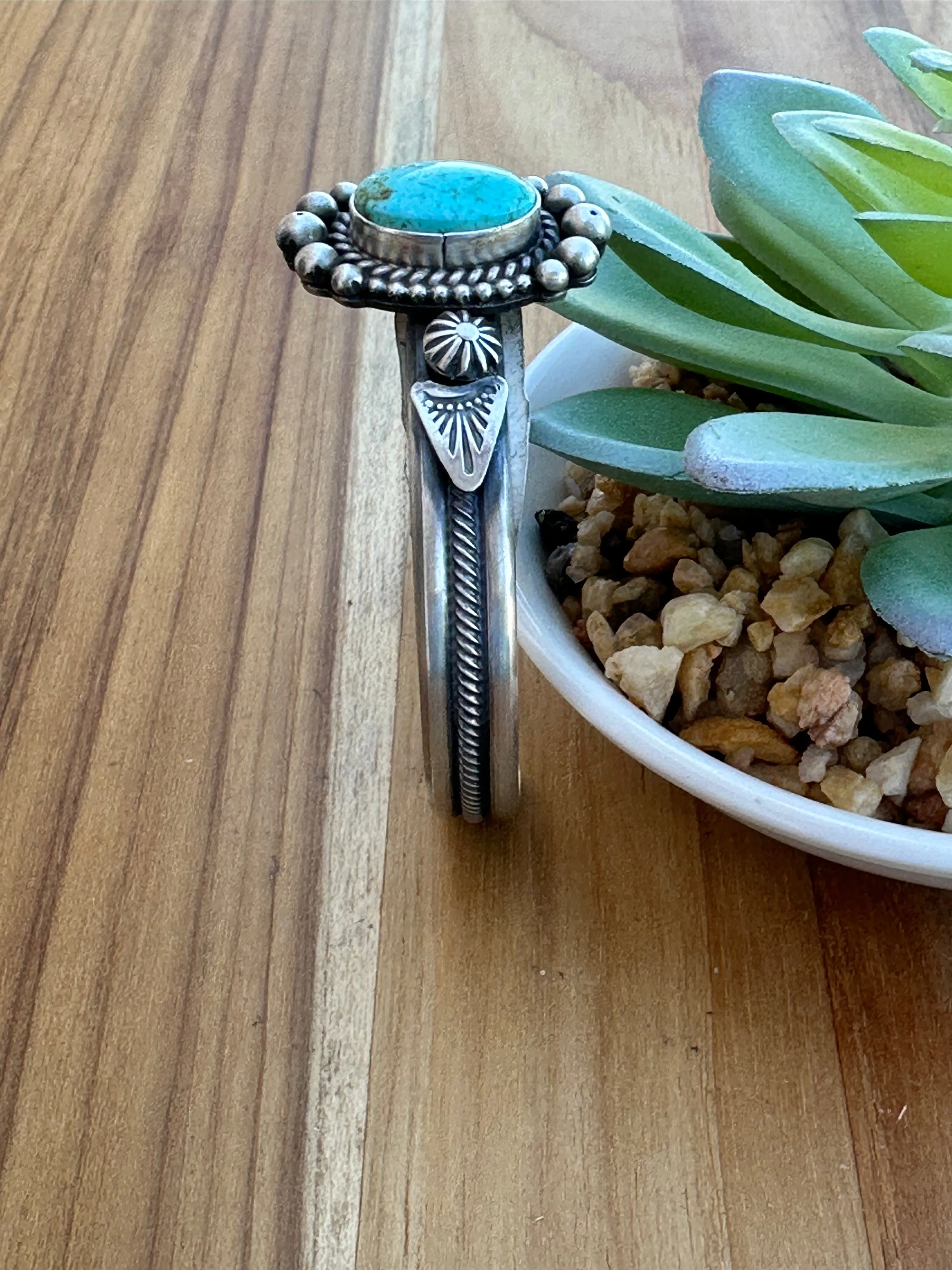 Kingman Single Stone Cuff