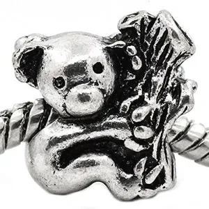 Koala Hugging Tree European Bead Compatible for Most European Snake Chain Bracelet