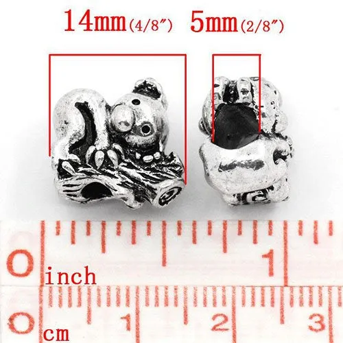 Koala Hugging Tree European Bead Compatible for Most European Snake Chain Bracelet