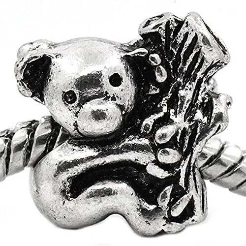 Koala Hugging Tree European Bead Compatible for Most European Snake Chain Bracelet