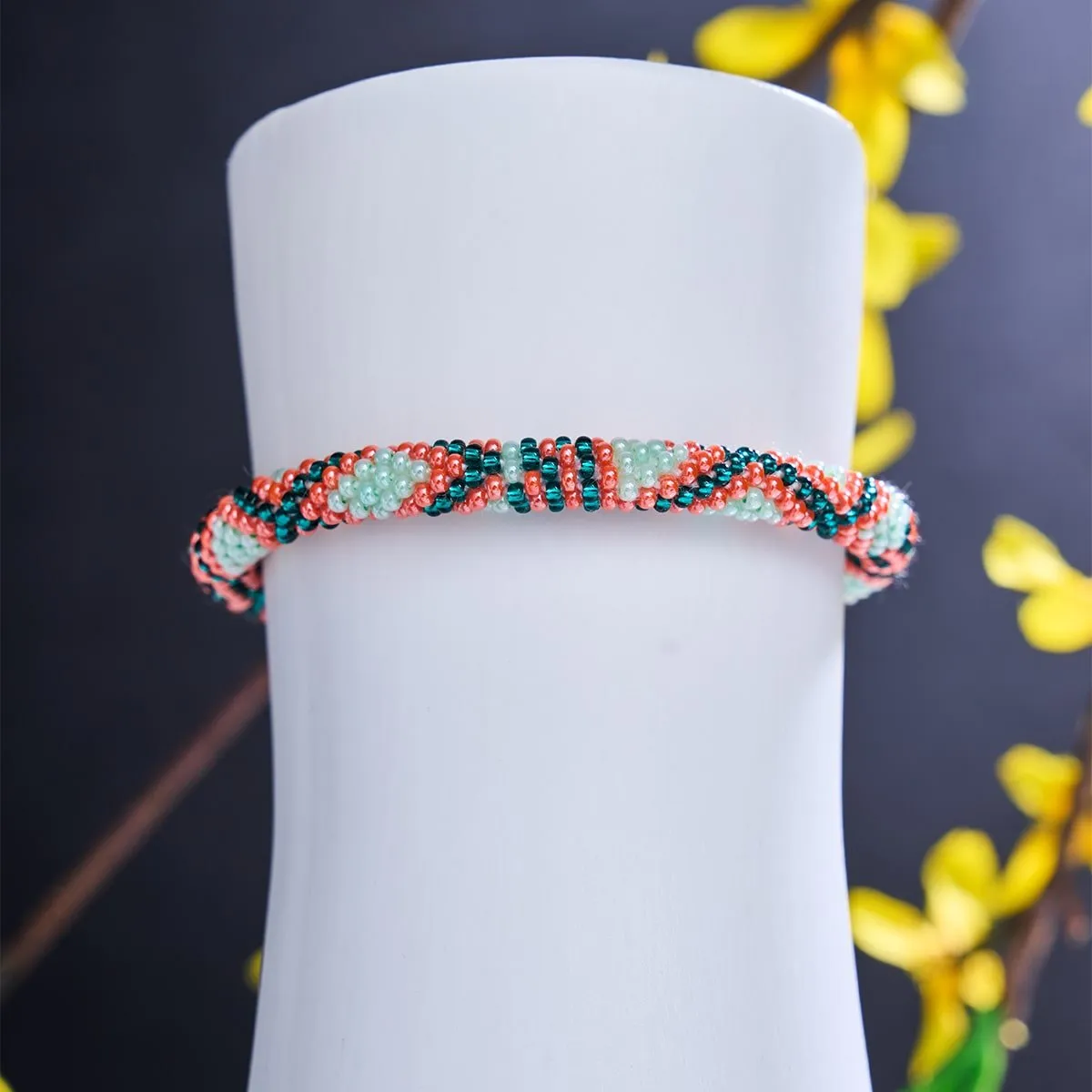 Ladybug | Himalayan Glass Bead Bracelet