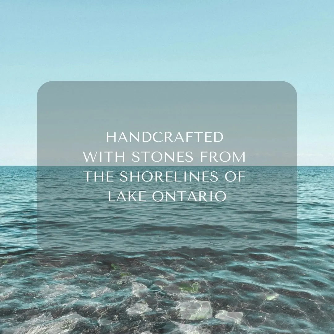 Lake Ontario Stones   Peacock Blue Glass